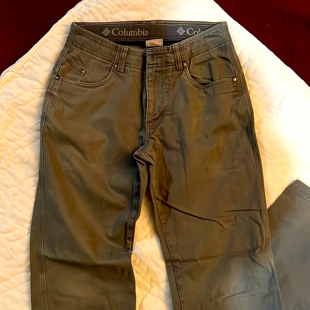 Mens Columbia thick Cotton Pant. Size 30W, 32L
